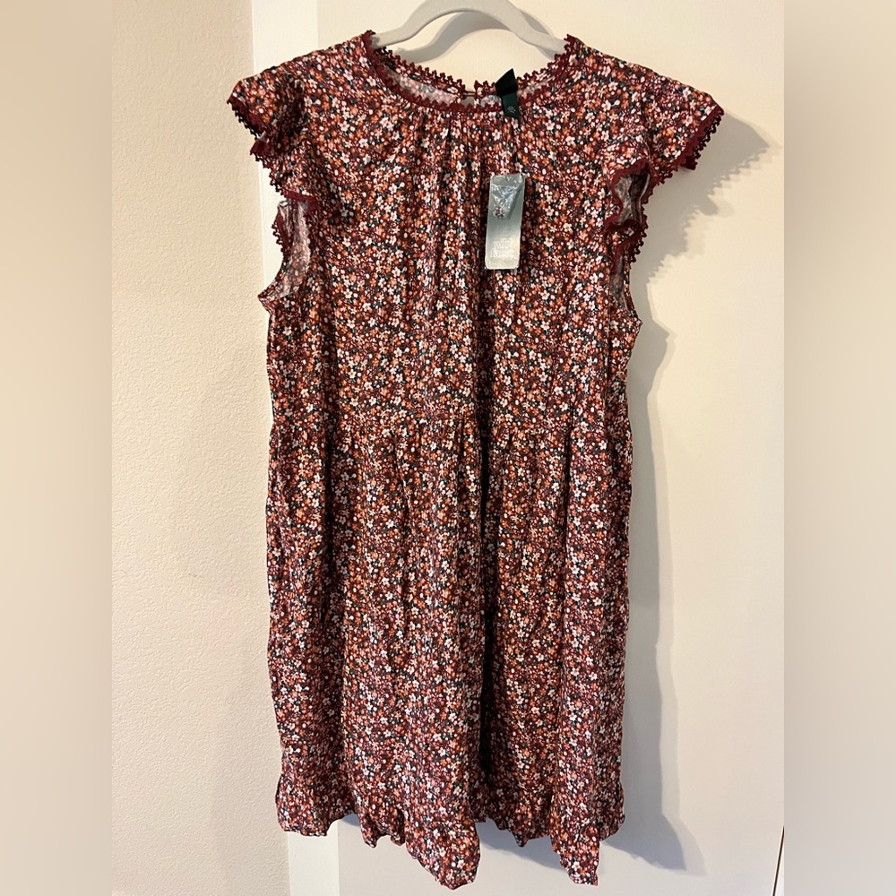 NEW Wild Fable Floral Sundress with Flutter Cap Sleeves Size XXL